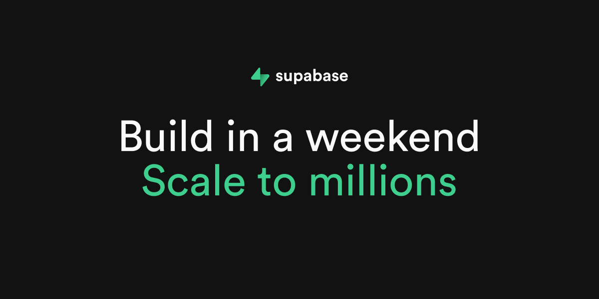 Supabase - The Open-Source Firebase Alternative